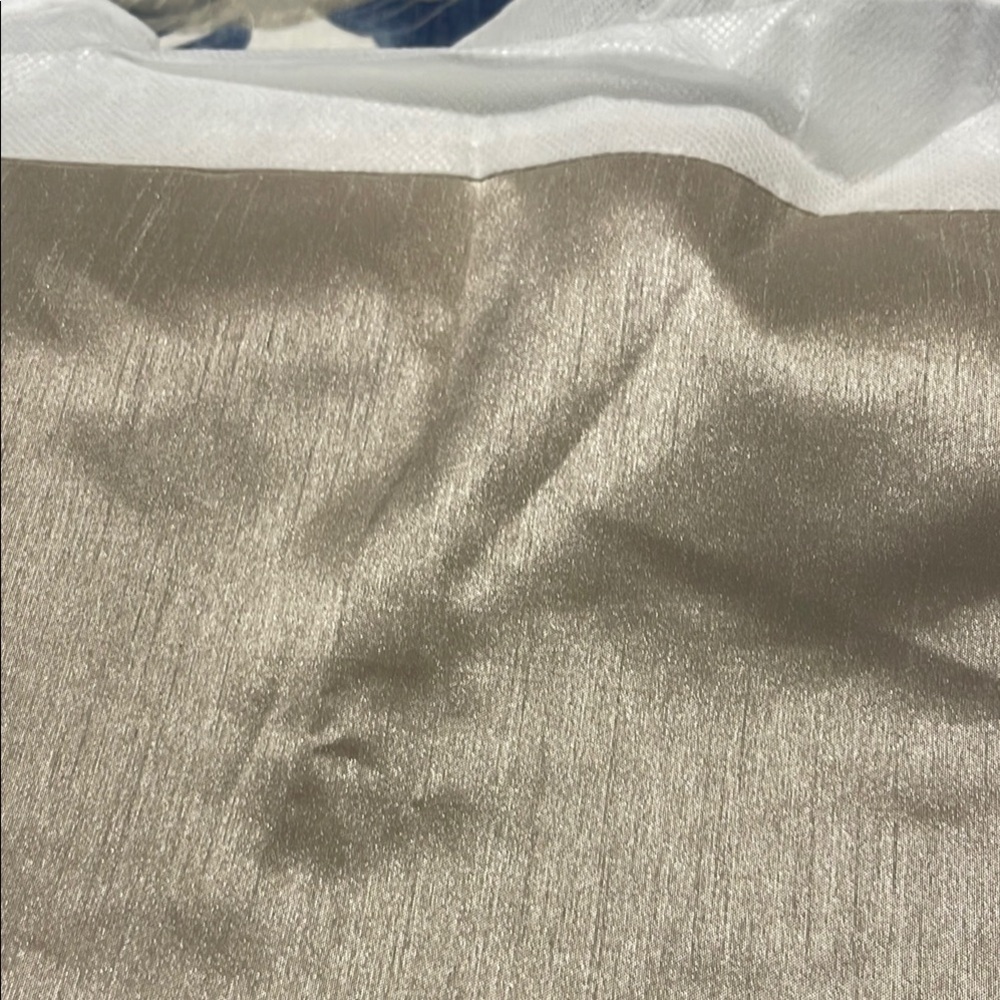 Queen Size Dust Ruffle Shimmering Beige -Brand New